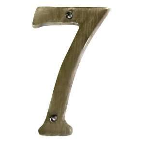  Traditional House Number 7   Antique Nickel   4