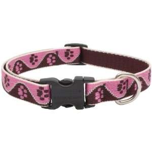   12in. 20in. Adjustable Tickled Pink Dog Collar 54302