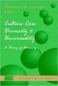 Culture Care Diversity and Universality A Theory of Nursing 
