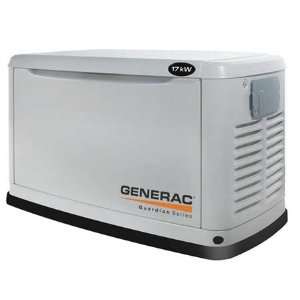  GENERAC 5886 Standby Generator,17 LP/ 16 NG kW,ALUM Patio 
