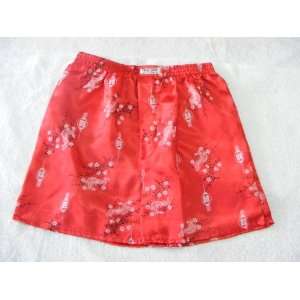   Boxer Shorts  Scarlet Red with Oriental Dragon Design (SIZE XXL 34 36