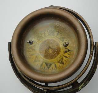 Vintage Brass Ship Compass AFT z17 Nautical  