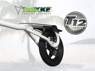 Trikke Pearl White T12 Roadster FREE Cargo Net or Travel Bag  