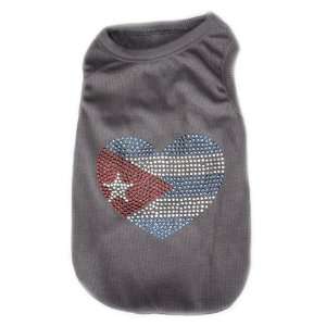  Pet Clothes CUBA FLAG Dog T Shirt   XXS