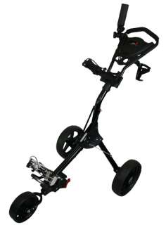 NEW Izzo Golf Dart Deluxe 3 Wheel Push/Pull Cart   Silver  