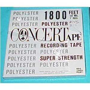  Radio Shack Concert Tape   Polyester Recording Tape  1800 