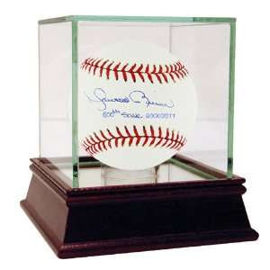   Signed Baseball Inscribed 600th Save and Date