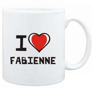  Mug White I love Fabienne  Female Names Sports 