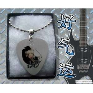   GAGA Metal Guitar Pick Necklace Boxed Music Festival Wear Electronics
