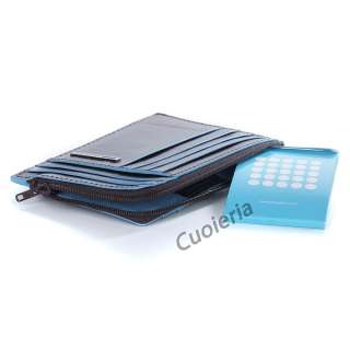 PIQUADRO Wallet Credit Card Holder 8 Slots Genuine Leather PU1243B2/MO 