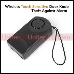 New Wireless Touch Sensitive Door Knob Theft Against Alarm Home 