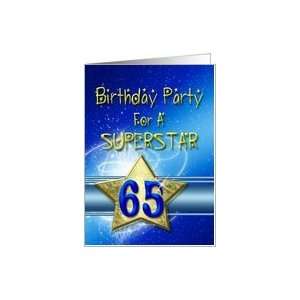  65th Birthday party for a Superstar Card Toys & Games