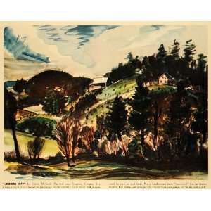  1942 Print Logged Off David McCosh Eugene Oregon Landscape 