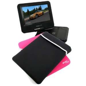  9 Portable DVD Player Black & Pink Case For Premier SB 