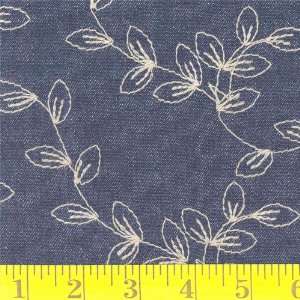  68 Wide Embroiderer Denim Indigo Fabric By The Yard 