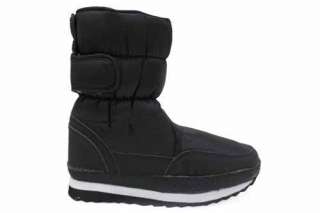 Womens Black Winter Ladies Snow Joggers Boots  