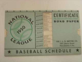   American & National League Sliding Baseball Schedule (sku 1396)  