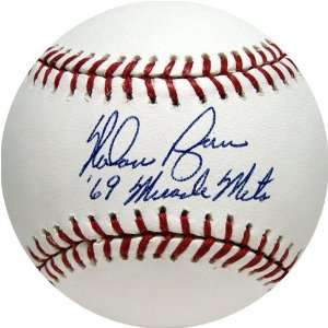   Baseball with 69 Miracle Mets Inscription