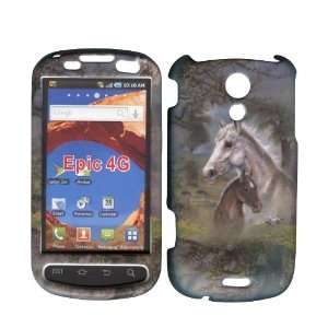 Racing Horses Samsung Epic 4 G Sprint (Galaxy S) Case Cover Phone Hard 