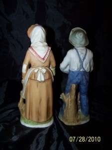Vtg homco Porcelain Farmer Jones & Wife #1409  