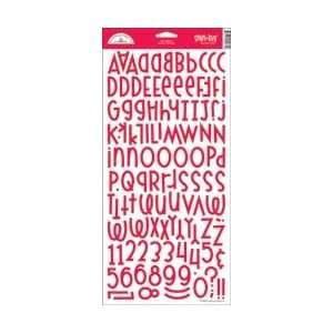  Shin Dig Cardstock Alphabet Stickers 6X13 Sheet   Crushed 
