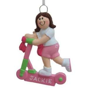  Scooter Girl Christmas Ornament