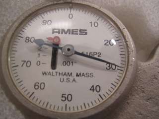 Ames 516P2 Hand Thickness Tester Gauge 0 0.33  