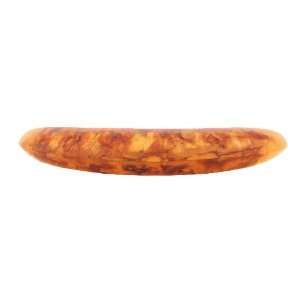   Half Moon Amber Marble Resin Decorates This Large Automatic Barrette