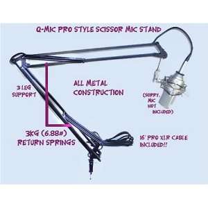    Q Mic QM 50 Professional Studio Mic Arm Musical Instruments