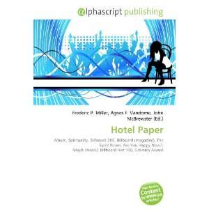  Hotel Paper (9786134111911) Books