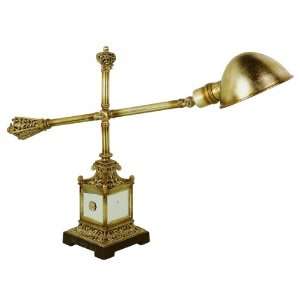   Lt Chateau Gold Table Lamp W/ Metal ShadeRTL 76011