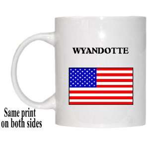  US Flag   Wyandotte, Michigan (MI) Mug 