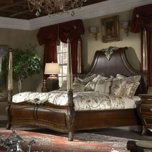  Aico Furniture Imperial Court Poster Bed (Queen) 79000QPN 