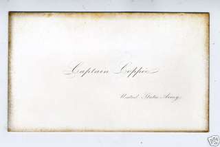 Rare 1840s Mexican War Army Card Captain H Coppee  