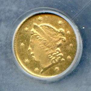 1859 CALIFORNIA TERRITORIAL GOLD LIBERTY $1/4 NGC MS65  