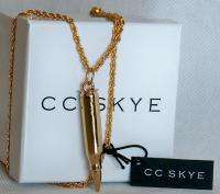 CC SKYE Revolver Pendant Necklace 14kt NWT  