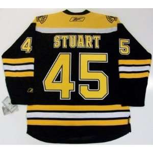  Mark Stuart Boston Bruins Home Jersey Real Rbk Sports 