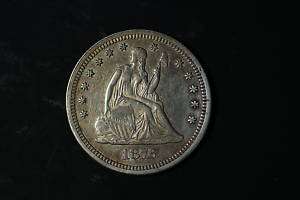 1876 S BU LIBERTY SEATED QUARTER GREAT LUSTER # 1919  