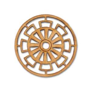  1 Inch Maze Wheel Link   Cherry Wood