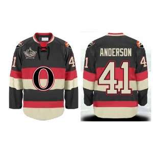 Craig Anderson #41 Ottawa Senators Third Black Jersey Hockey Jerseys 