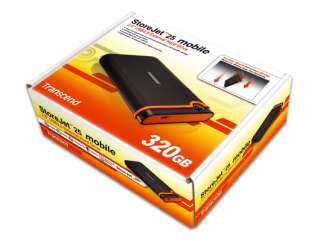  Transcend StoreJet 320 GB 2.5 Inch USB 2.0 Anti Shock Hard 
