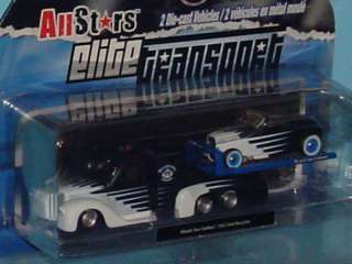 FLATBED TRUCK with 1932 FORD ROADSTER 164 BLACK  