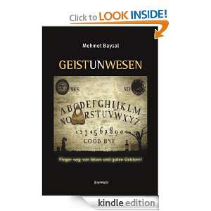 Geistunwesen (German Edition) Mehmet Baysal  Kindle Store