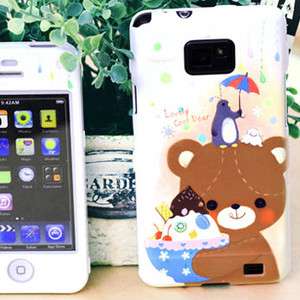 Artistic Cover Case Skin for iPhone 4/ 3GS   Snowy Bear  