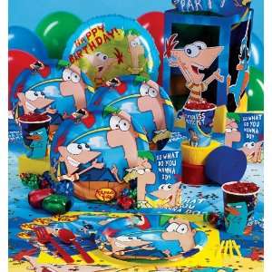   Phineas and Ferb Deluxe Party Pack for 8 & 8 Favor Boxes Toys & Games