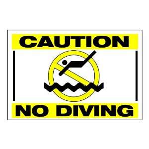  Hydro Tools 8988 No Diving Pool Sign Patio, Lawn 