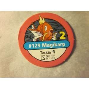 Pokemon Master Trainer 1999 Pokemon Chip Pink #129 Magikarp 2 Tackle 1