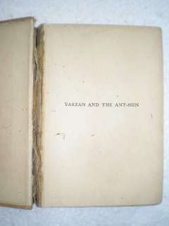 TARZAN &THE ANT MEN EDGAR RICE BURROUGHS 1985 RARE BOOK  