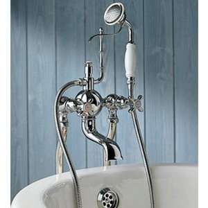 Herbeau 303055 Polished Brass Royale Exposed Tub and Shower Mixer Deck