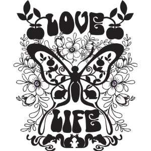  Simply Screen Stencils 1/Pkg Love Life Butterfly [Office 